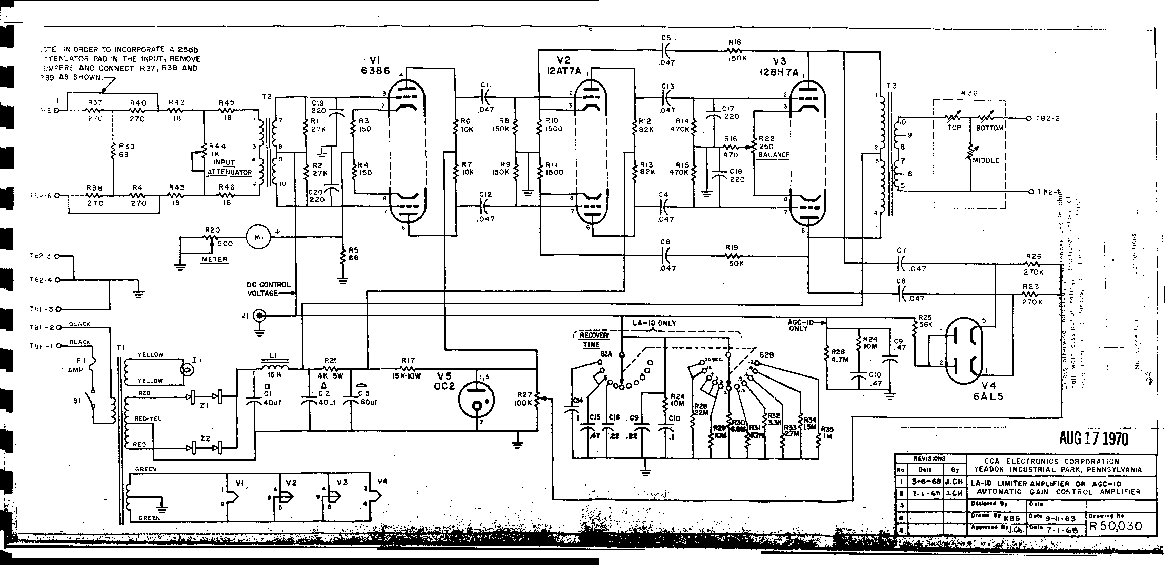 Tube Compressor Pedal Schematic